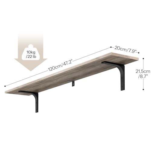 Floating Wall Shelves Set of 2 for Living Room, Bedroom, Study, Bathroom