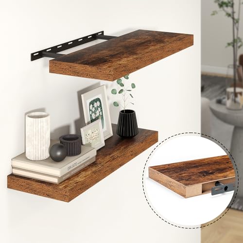 9-inch Deep Floating Shelves Set of 2 for Various Rooms