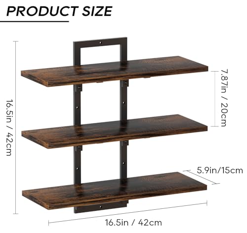 Floating Shelves for Kitchen, Bathroom, Living Room, and Bedroom