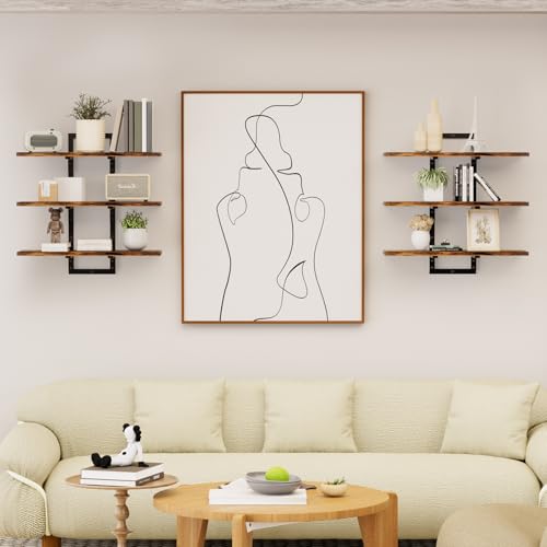Floating Shelves for Kitchen, Bathroom, Living Room, and Bedroom