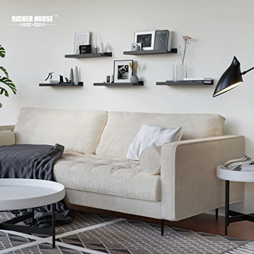 Modern Black Wall Shelves for Home Decor