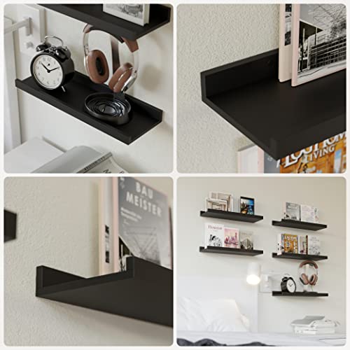 Modern Black Wall Shelves for Home Decor