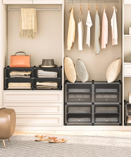Shoe Organizer with Doors for 24 Pairs of Shoes: Ideal for Closet, Bedroom, Entryway, Hallway