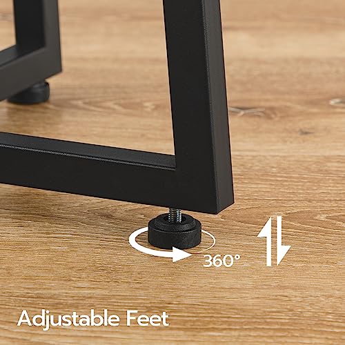 Rustic Brown 15.7" Round Nightstand for Living Room, Bedroom & More