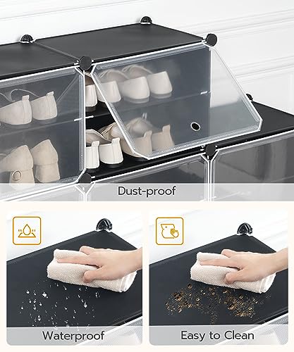 24-Pair Shoe Organizer with Doors: Perfect for Closet, Bedroom, and More