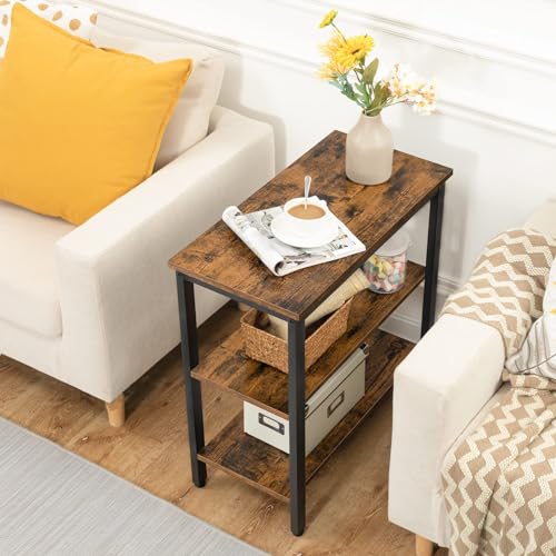 Simple Rustic End Table for Small Spaces in Living Room or Bedroom